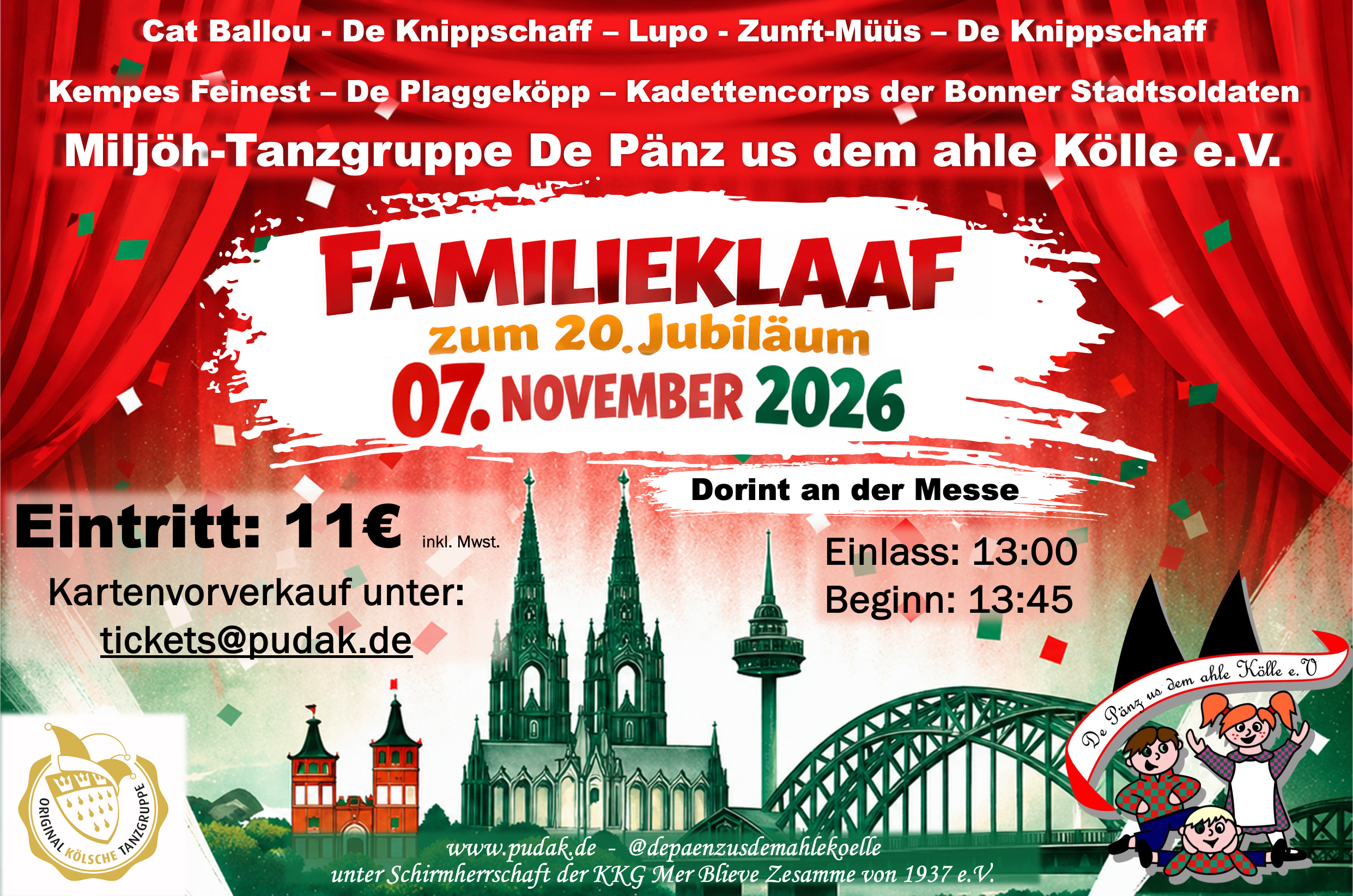 PUDAK-INFO: Familienklaaf XXL zum 20.Jubiläum