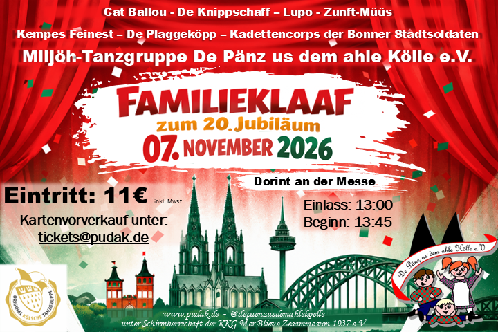 PUDAK-INFO: Familienklaaf XXL zum 20.Jubiläum